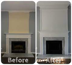 use moulding to extend your fireplace