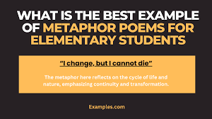 metaphor poems for elementary students