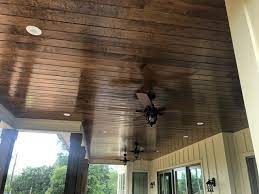 deck installation cedar porch ceiling