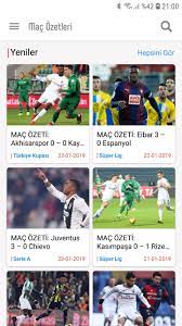 Maç Özetleri İzle - Süper Lig Maç Özetleri für Android - APK herunterladen