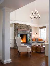 Stone Fireplace With Window Seat Pics