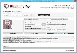 sccm mdt driver package automation