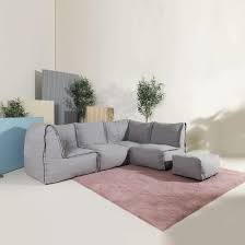 bulge 3 seater l shaped modular sofa