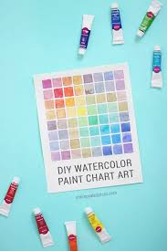 How To Make A Watercolor Chart For Mixing Paint Shrimp