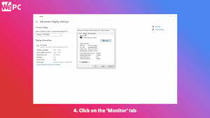change monitor refresh rate in windows