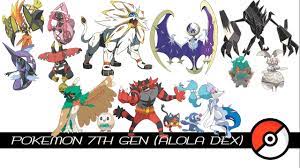 Pokemon 7th Gen / Alola Dex - YouTube