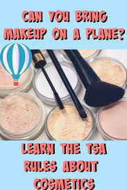 can you bring powder makeup on a plane