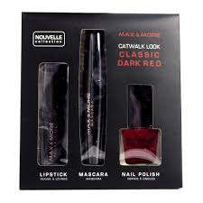 clic dark red makeup set