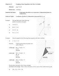 Objective 5 Graphing Linear Equations