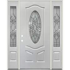 3 4 Oval Fiberglass Prehung Door Unit