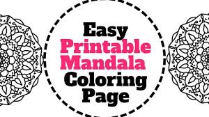 Free, printable coloring pages for adults that are not only fun but extremely relaxing. Easy Printable Mandala Coloring Pages Paper Flo Designs