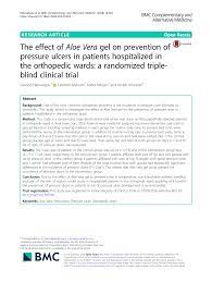 pdf the effect of aloe vera gel on