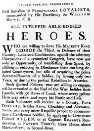 war of the american revolution to  british recruiting poster american revolutionary war