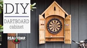 diy rustic dart board cabinet