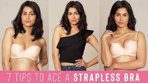 Tuck when turning a regular bra into strapless, a common issue can be experiencing gaping within the. How To Wear A Strapless Bra Strapless Bra Tips Youtube
