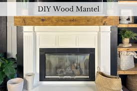 how to build a faux wood beam mantel