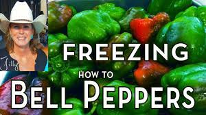 how to freeze bell peppers without