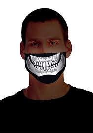 Skeleton Sound Activated Light Up Mask