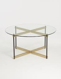 luca kyoto round coffee table glass