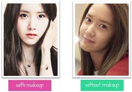 k pop idols without makeup