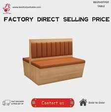 club restaurant sofa booth set wood