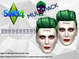 the sims resource joker makeup