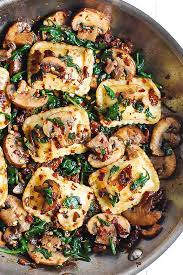 Mushroom Ravioli With Spinach Our Healthy Lifestyle gambar png