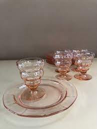 Antique 1920s Pink Depression Glass