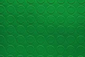 green round coin studded embossed vinyl