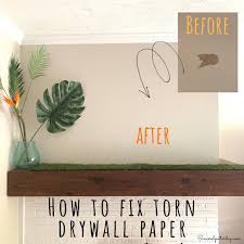 How To Repair Torn Drywall Paper Wall