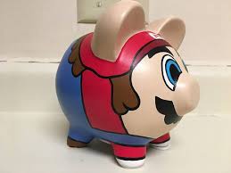 Mario Nintendo Hand Painted Ceramic Piggy Bank Medium | Etsy | Alcancias de  puerquito, Hucha, Alcancias