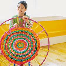 how to weave a hula hoop rug make