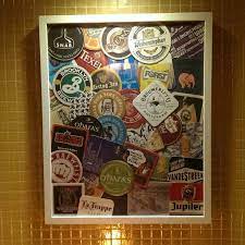 Craft Beer Mats Framed Poster For Bar