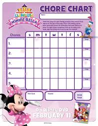 Disney Chore Chart Free Disney Minnie Rella Valentines