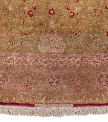 large antique silk persian tabriz