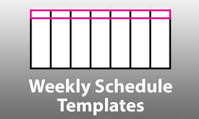 15 printable weekly schedule templates