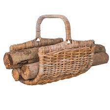 Vintiquewise Rattan Firewood Basket