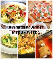 what s for dinner weekly menu 5 cheftini