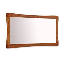 Orrick Wall Mirror In Natural Solid Oak