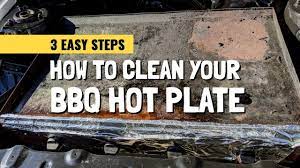 how to clean your bbq hot plate in 3