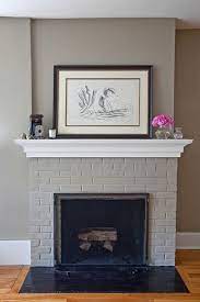 Painted Brick Fireplace Painted Brick