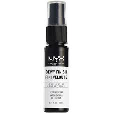 nyx makeup setting spray mini dewy
