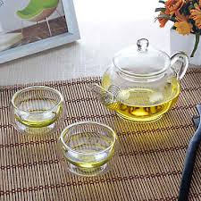 Clear Glass Tea Set Mini Teapot W