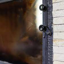 Black Glass On Your Fireplace Doors