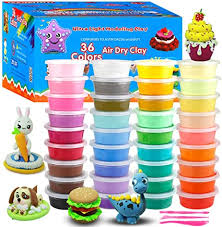 Amazon Com 36 Colors Air Dry Clay Modeling Clay Moulding Craft Clay Super Light Clay Set For Kids And Teens With Tools Creative Art Diy Crafts Clay Dough Best Gift For Kids Toys