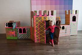 how to build a cardboard castle that