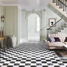 white tile flooring the