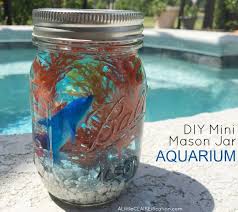 Mini Mason Jar Aquariums Summer In