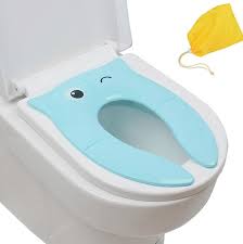 Blue Foldable Travel Toilet Reducer