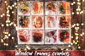 Window Frames Overlays Christmas Freeze Graphic By 2suns Creative Fabrica